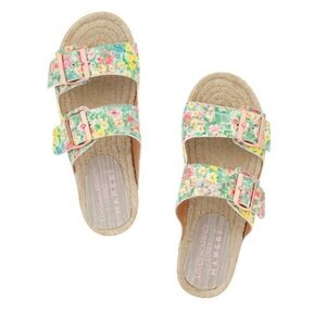 Manebi x Love Shack Fancy Nordic Sandals Rainbow Skies size 37